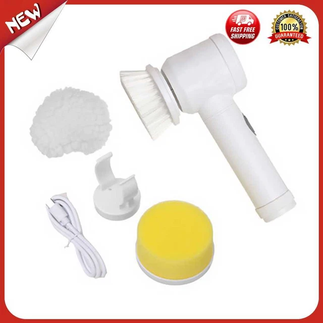 es Efficient Electric Cleaner Scrubbing Brushes Kit Bathroom Tub Shower Washing