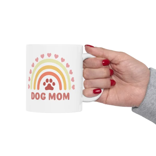 Dog Mom Coffee Mug for Her - Inspirational Mug -  Dog Mama Ceramic, animal lover