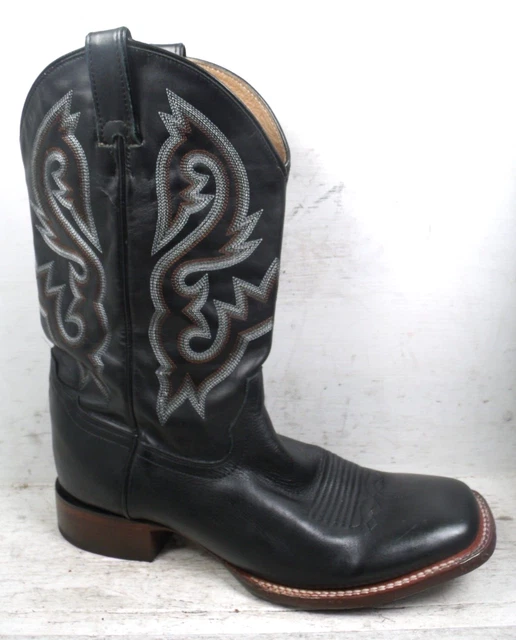 CODY JAMES MENS Black Stockman Square Toe Western Cowboy Boot BBS5 size