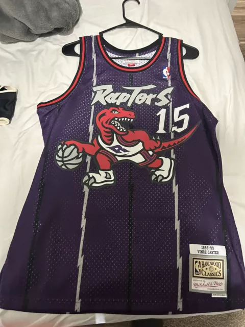 Nike Toronto Raptors Vince Carter #15 Purple NBA Jersey  STITCHED Men's Size L