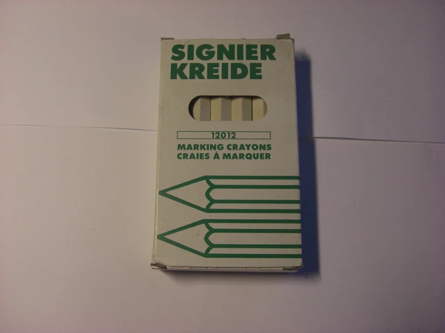Signierkreide Papiert – Wischfest & Feuchtbeständig, 2 Stück, Farbe Gelb, Für Fliesen, Holz, Metall
