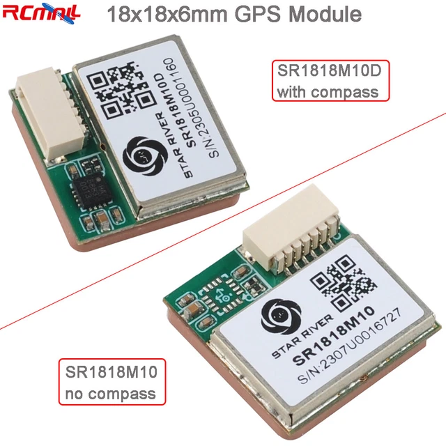 SR1818M10 180 GPS Glonass Receiver Module 18x18x6mm for Arduino Flight Control