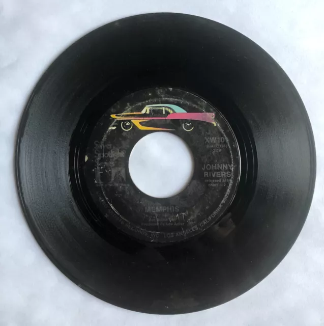 Johnny Rivers - Secret Agent Man / Memphis - 60's Rock 45 rpm Record Play Graded 2