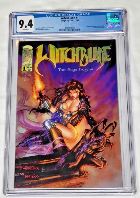 Witchblade #1 CGC 9.4 NM Michael Turner Image Top Cow Comic 1995