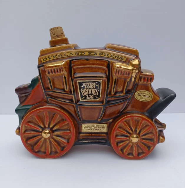 Vintage Ezra Brooks Overland Express Stagecoach Whiskey Decanter - Empty 1969
