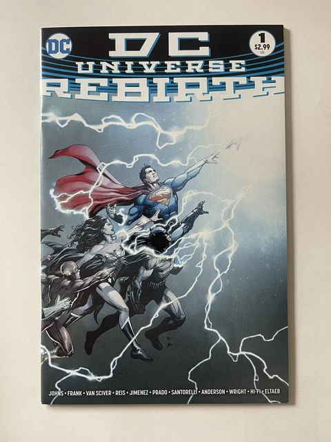 DC UNIVERSE REBIRTH #1 Geoff Johns (DC Comics, 2016) BATMAN FLASH SUPERMAN