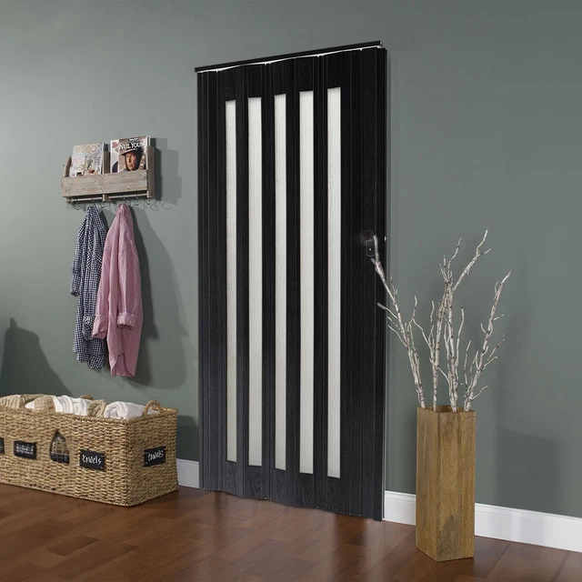 BI FOLDING CONCERTINA Accordion Door PVC Sliding Divider Bathroom