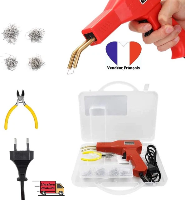 EIMZU Réparation de Pistolet de Soudeur, Machine de Soudage en Plastique  Chaud Kit 50 W 220 V, Souder Plastique avec 200 clous à souder : :  Bricolage