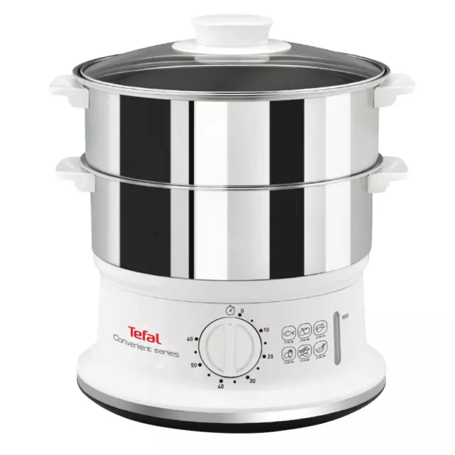 Tefal VC1451 Dampfgarer, Dampfkochtopf, Garer, Reiskocher weiß