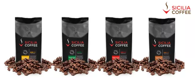 1kg PREMIUM SAMPLER Coffee Beans - 4 x 250g, 100% ARABICA, FREE POSTAGE