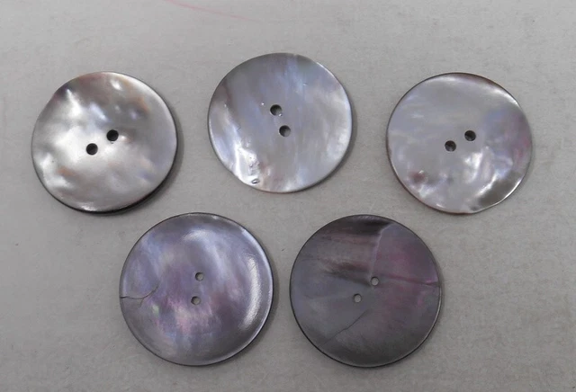 50 ANCIENS BOUTONS Blancs Nacre Véritable 50 Diametre 16 Mm Ref