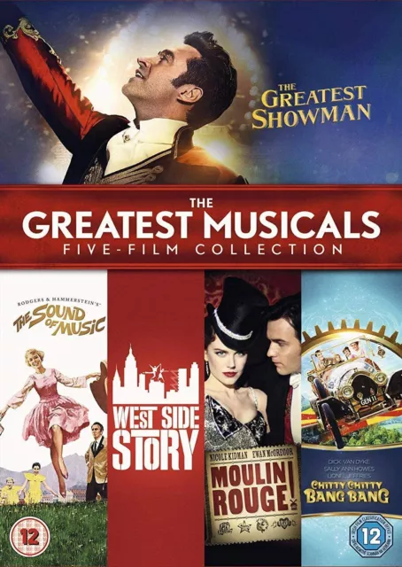 The Greatest Musicals Five-Film Collection DVD Greatest Showman Moulin Rouge