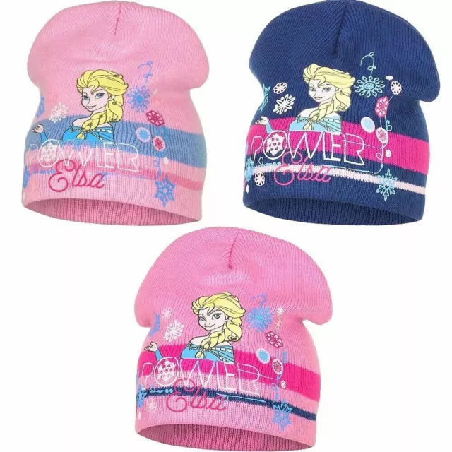 Disney Frozen Die Eiskönigin Strickmütze Kinder Wintermütze Elsa Beanie Mütze