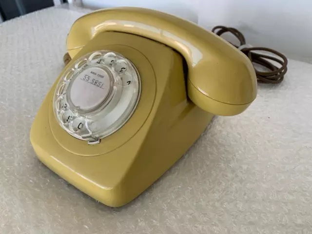 Vintage Retro Awa 802 Rotary Dial Telephone / Phone Home  Office Telecom S1/235 3
