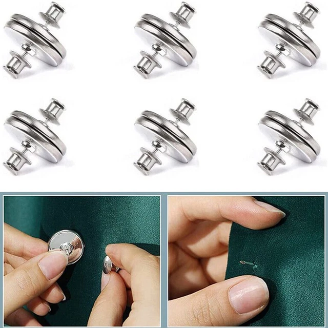 Exquisitos accesorios de botón para cortinas hebilla de aleación de plata desmontable