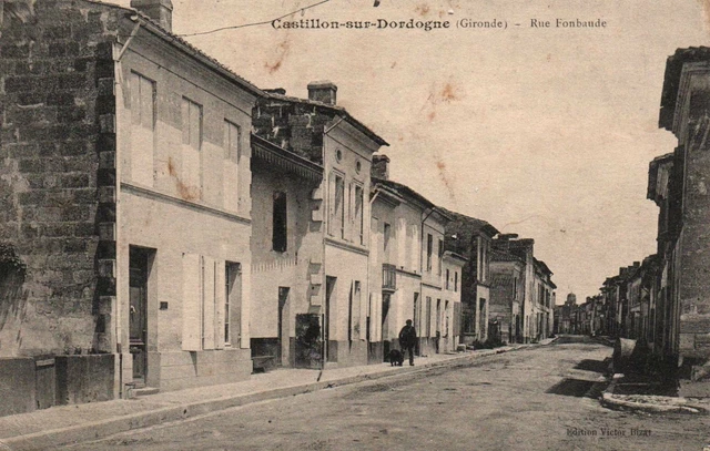 CPA 33 - CASTILLON SUR DORDOGNE (Gironde) - Rue Fonbaude