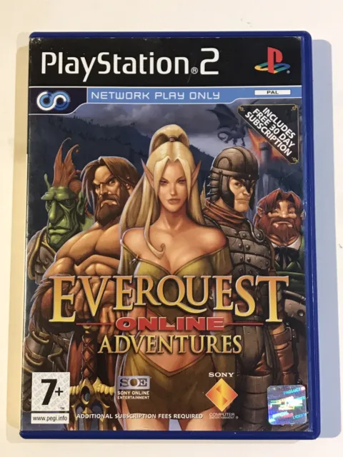 Sony PLAYSTATION 2 Game Everquest Online Adventures Dt. Pal Role Game/Mmorpg