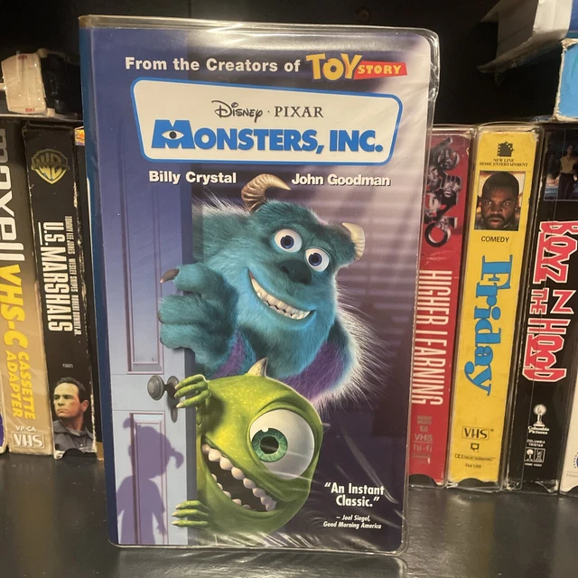 MONSTERS, INC. (VHS, 2002) Clear Clam Shell, Rare Blue Tape-052 $15.00 ...