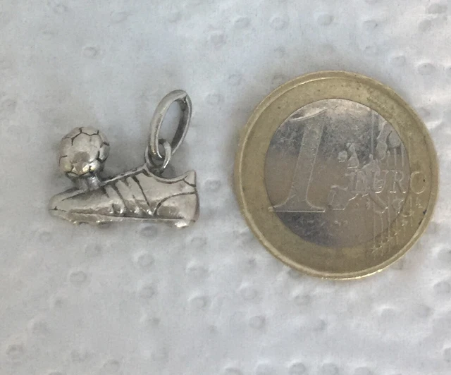 Pendentif Argent Chaussure & Ballon De Foot Années 2000 - Occasion