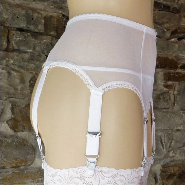 Reggicalze Taglie Forti Con Bustino E Perizoma - Lingerie Sexy In Pizzo Con 6 Clip Regolabili - Foto 3