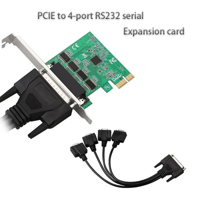 PCIE TO 4PORT/2PORT RS232 PCI Express Expansion Serial Card Riser