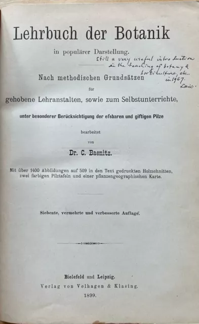 Lehrbuch der Botanik in populärer Darstellung by Dr. C. Baenitz