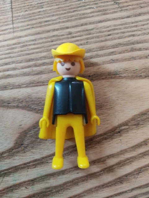 PLAYMOBIL, ANCIENNE FIGURINE Jaune, M&eacute;di&eacute;val, Moyen-&acirc;ge, 1974, Vintage