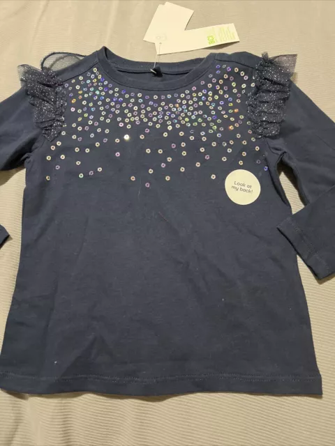 BNWT Girls Long Sleeve Top Size 2