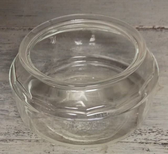 Vintage Heavy Glass Turtle/Fish Terrarium Bowl 6"diameter x 3 3/4" tall