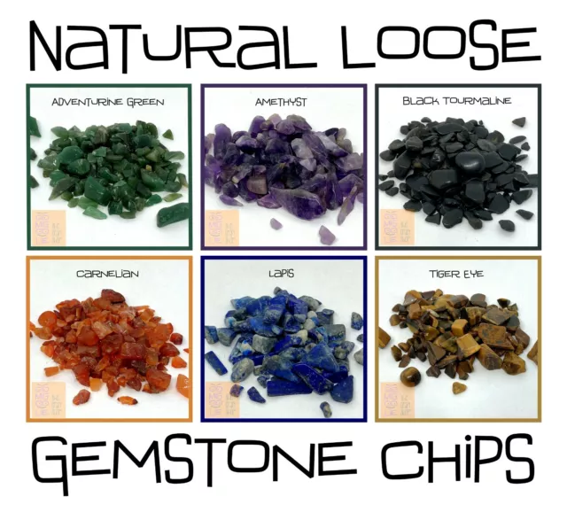 Crystal Gemstone Chips *Natural Small Gem Stones *Choose Quantity *Chakra Reiki