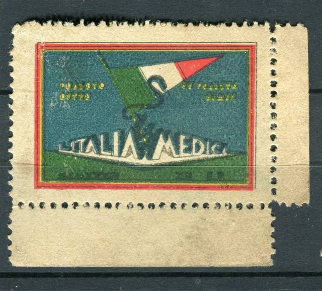 ITALY; Early 1900s special ITALIA MEDICA Perf pictorial issue Mint