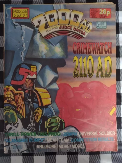 2000AD (Rare English Comics Judge Dredd Science Fiction Vintage)