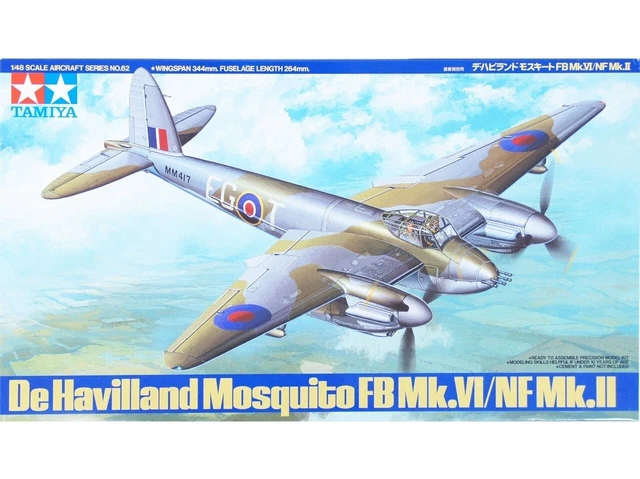Tamiya De Havilland Mosquito FB Mk VI Model Kit 1:48 Tamiya De Havilland Mosquito FB Mk VI Model Kit 1:48