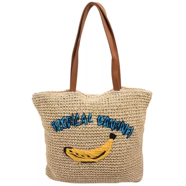 Hot Handmade Bali Beach Bag Bohemian Summer Straw Handbag Rattan Wicker9438
