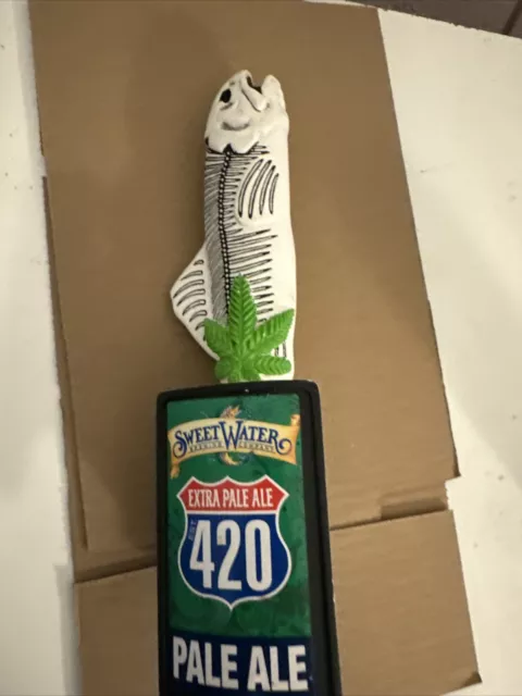 SWEETWATER BREWING 420 PALE ALE  Extra IPA POT/FISH Draft Beer Tap Handle!