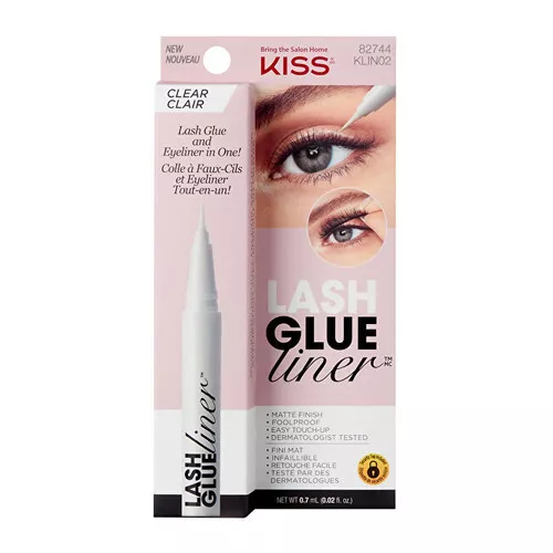 Kiss My Face Colla per Ciglia in Liner Trasparente 0,7 ml donna