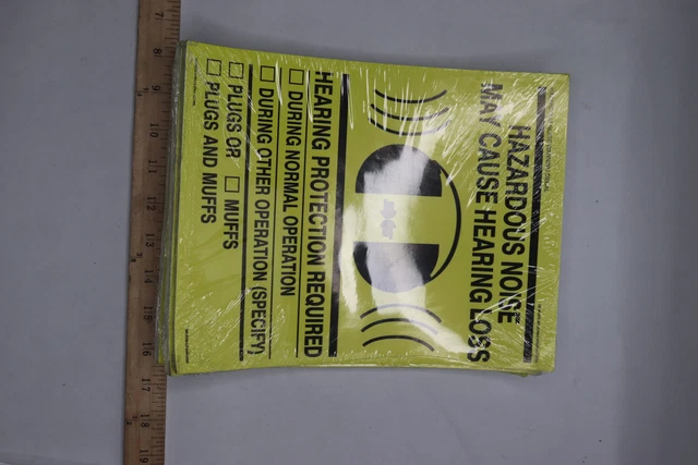 Caution Sign Hazardous Noise May Cause Hearing Loss Yellow 8âx10.5â