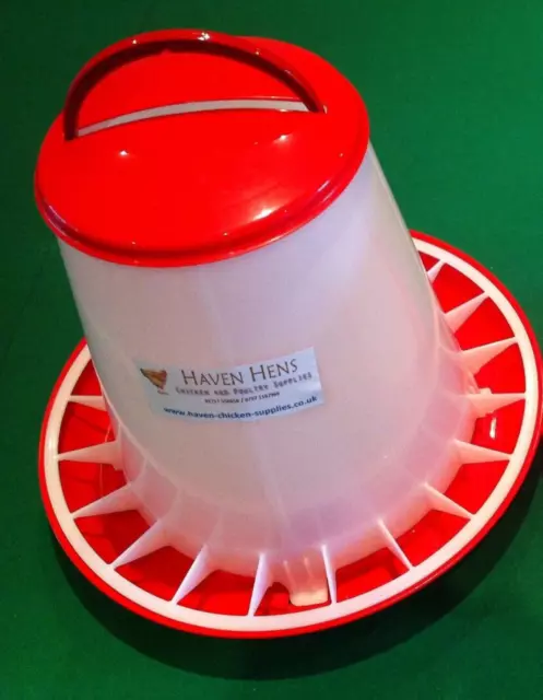 1.5/3/6kg Chicken Feeder 1.5/3/6/11L Drinker Poultry Bird Hen Water Red