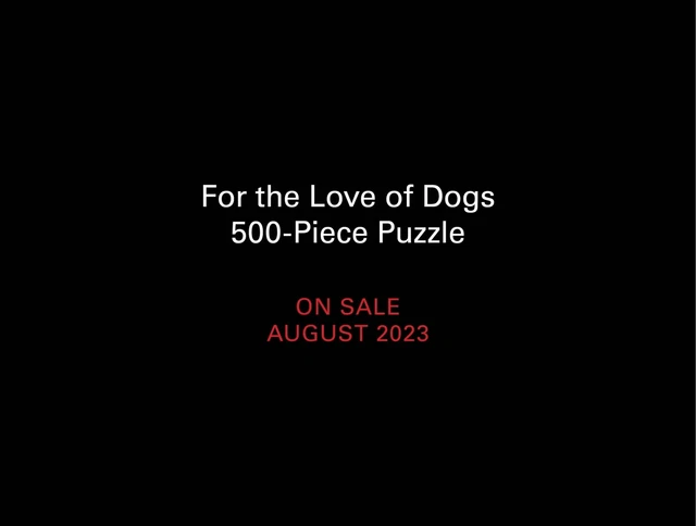 For The Love Of Dogs 500-Piece Puzzle With Book - Dog Lover Gift, 20x16 Inch Finished Size