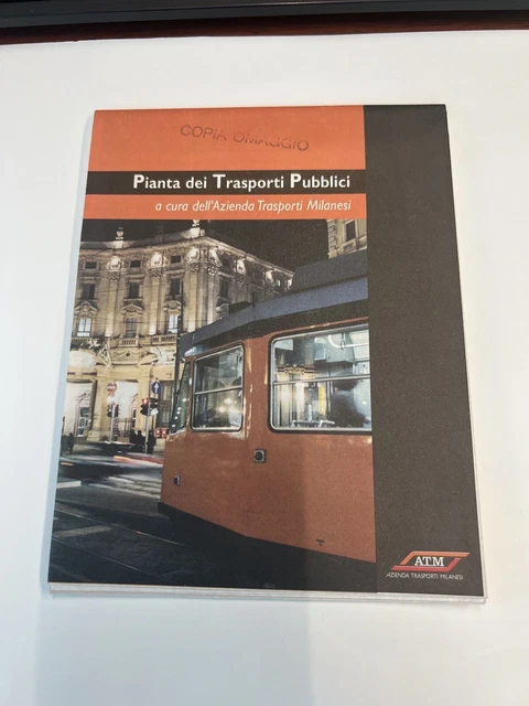 Milan Italy ATM Transit Map 2001