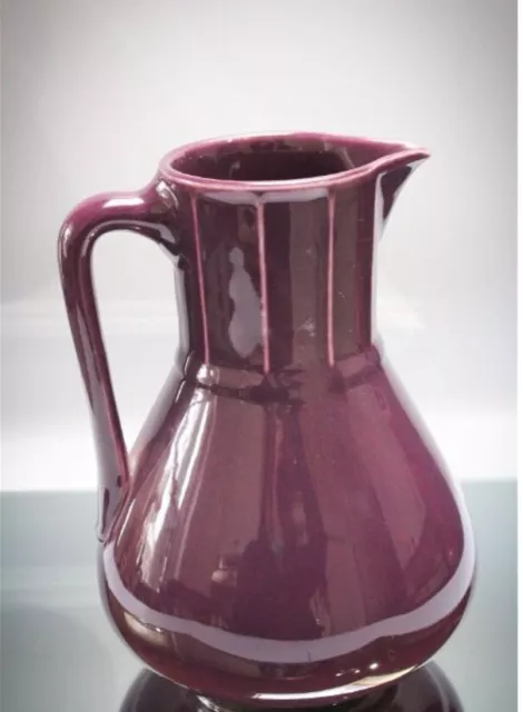 Rookwood PITCHER 1937 Pottery Purple High Glaze  8 3/4”H Model 6336 VG