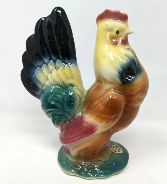 VTG MCM 1950s Royal Copley Porcelain Easter Chicken Hen Figurine Statue KP21