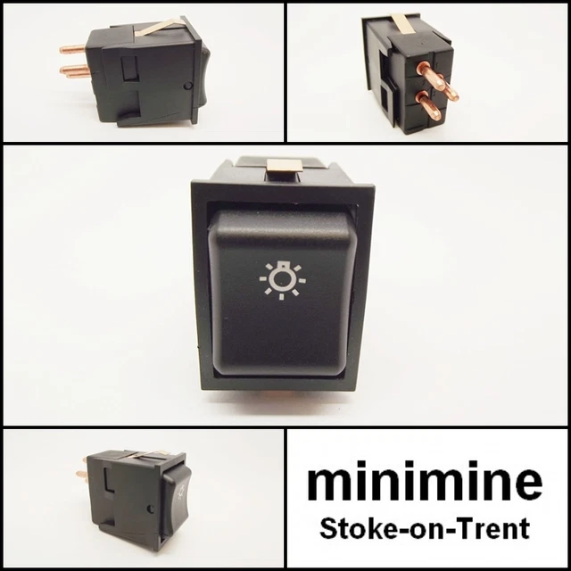 CLASSIC MINI HEADLIGHT Rocker Switch YUF101030 197697 mk4> lamp light