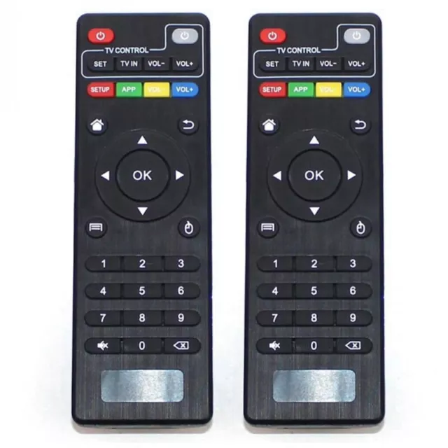 2X Telecomando di Plastica Nero di Alta Qualita' per MXQ PRO M8S V88 / T95X4726