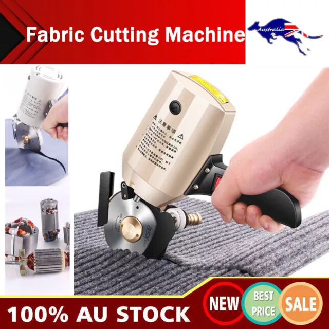 AU 100mm Electric Cloth Cutter Fabric Cutting Machine Round Blade 3m cable line