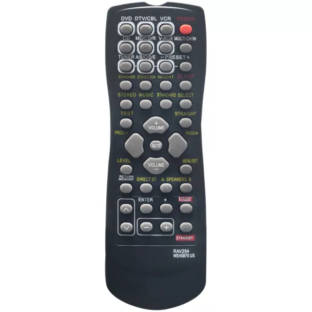 New RAV254 Remote for YAMAHA AV Receiver RX-V350 RX-V359 RX-V390 RX-V373 RX-459