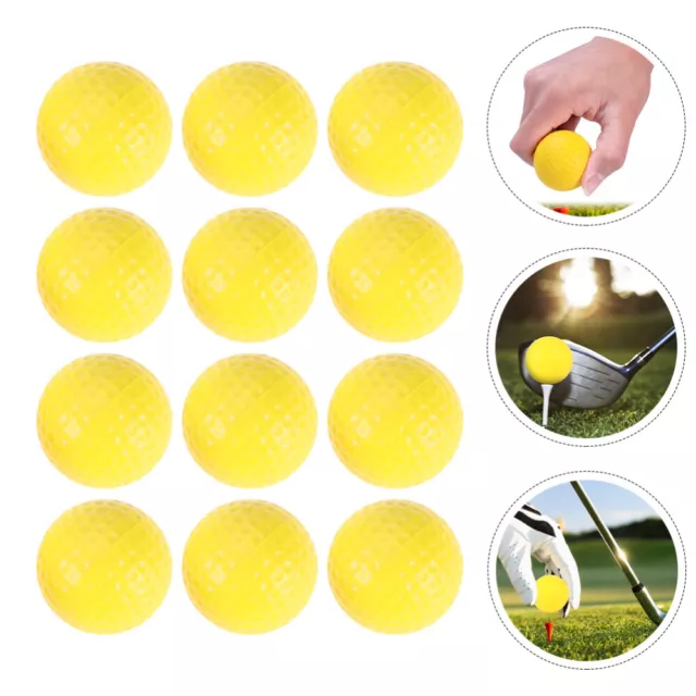 12 Pcs Accessoires De Golf Balles D'entraînement Mousse Poids Léger