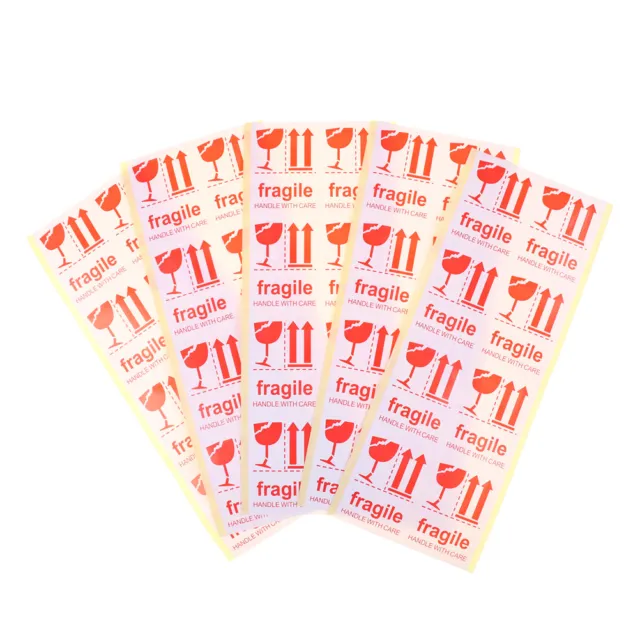 40pcs Fragile Handle With Care 7*5cm Adhesive Shipping Warning Label StickerY.FY