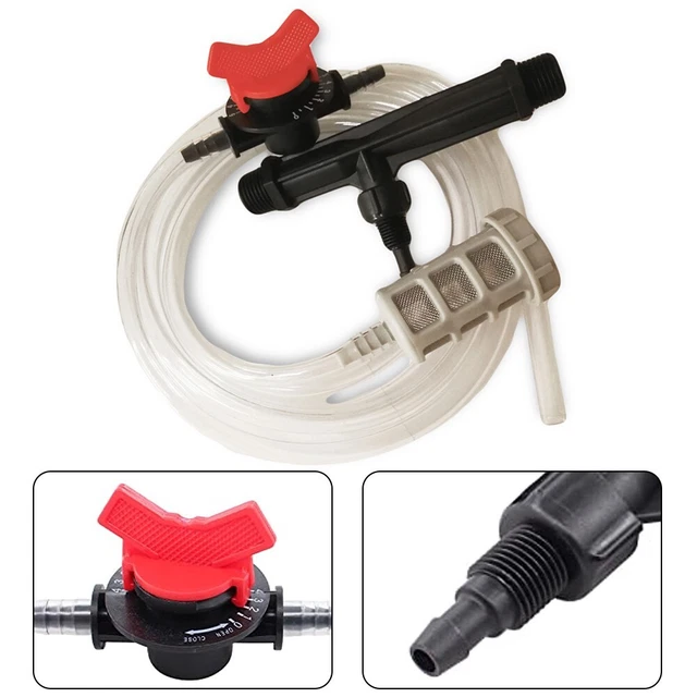 Iniettore Fertilizzante Regolabile 0,2-2% – Dosatore Venturi Per Irrigazione Agricola E Giardino, Filettatura G3/4 A G1, Portata 2500 L/h
