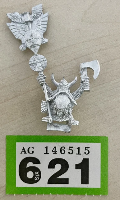 Dwarf Banner Sticker 1993 Standard Bearer Flag Warhammer Old World 107342 Bitz - Jeux & Jouets